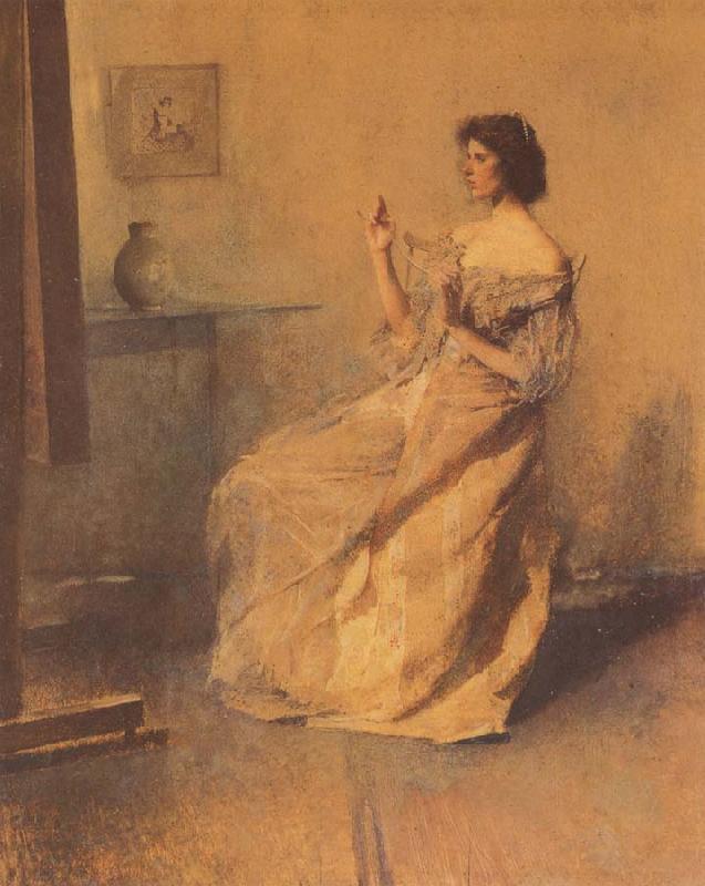 Thomas Wilmer Dewing The Necklace